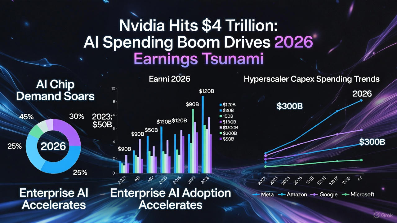 Nvidia Hits $4 Trillion: AI Spending Boom Drives 2026 Earnings Tsunami