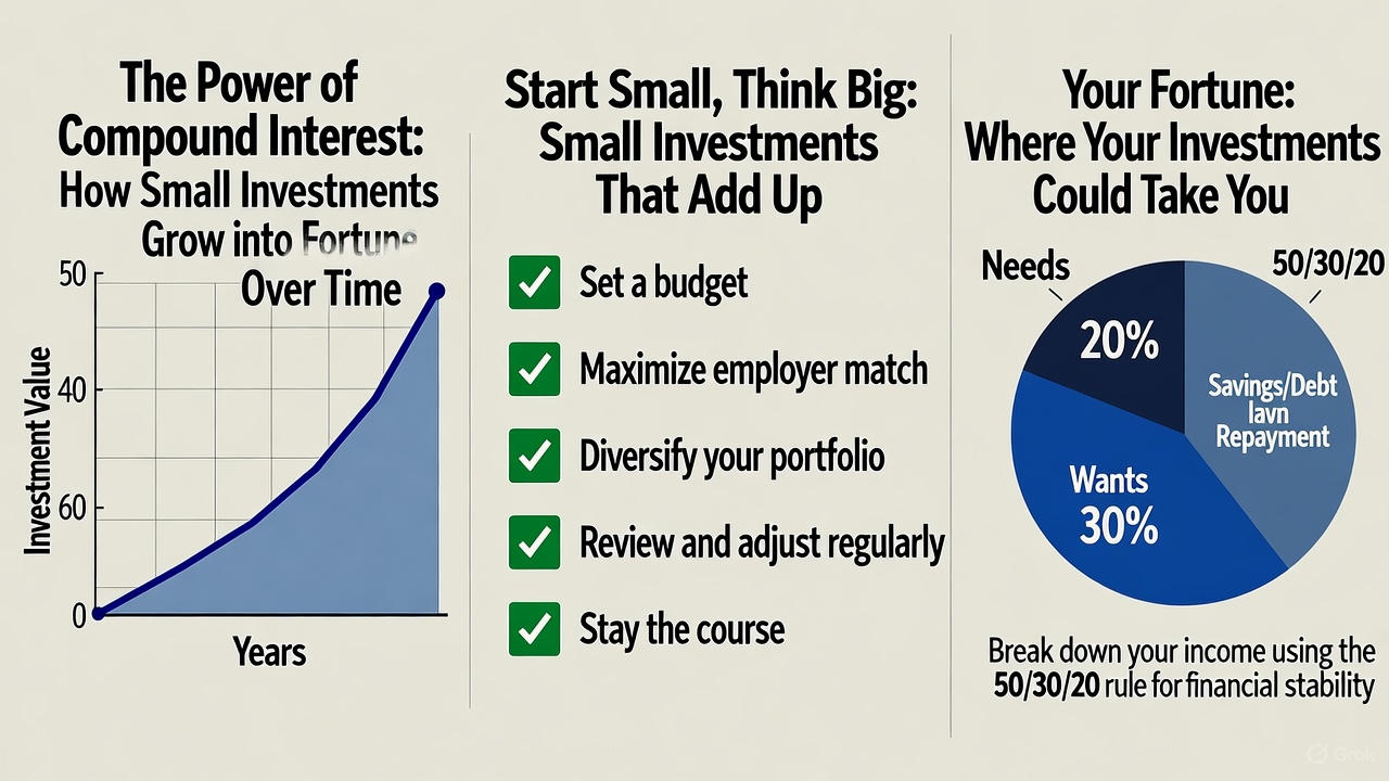 The Power of Compound Interest: How Small Investments Grow into Fortunes Over Time