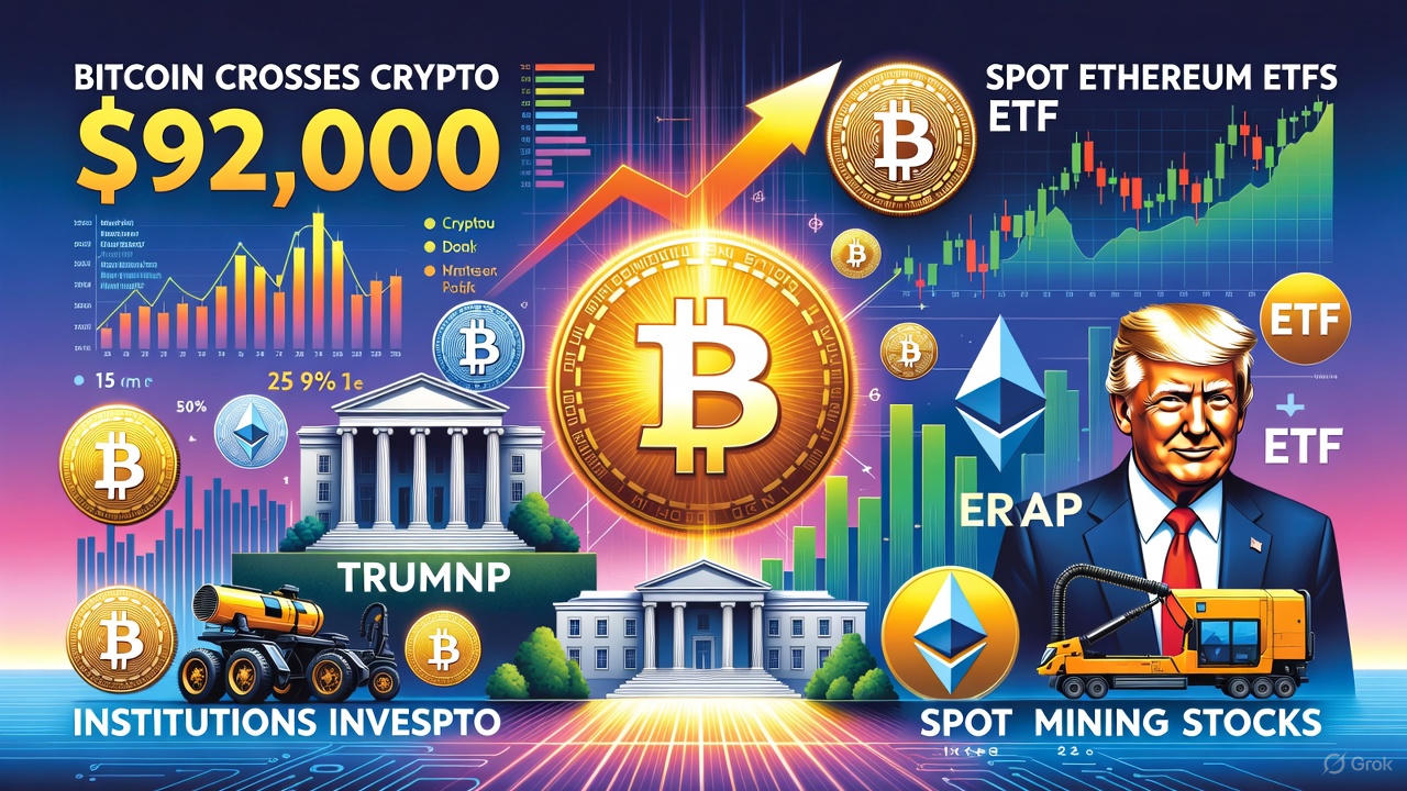 Bitcoin Crosses $92,000: Institutions Flood Crypto as Trump 2.0 Unleashes 2026 Bull Run